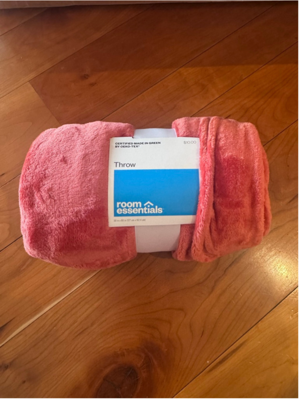 Unisex Room Essentials Pink Throw Blanket One Size